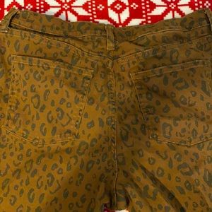 Cheetah print jeans NEVER BEFORE WORN